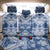 Indonesia Javanese Batik Back Car Seat Cover Nelson Mandela Madiba Blue - Wonder Print Shop