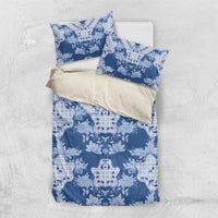 Indonesia Javanese Batik Bedding Set Nelson Mandela Madiba Blue - Wonder Print Shop