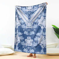 Indonesia Javanese Batik Blanket Nelson Mandela Madiba Blue - Wonder Print Shop