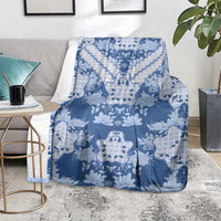 Indonesia Javanese Batik Blanket Nelson Mandela Madiba Blue - Wonder Print Shop