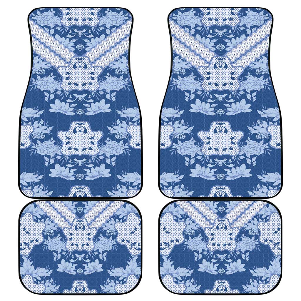 Indonesia Javanese Batik Car Mats Nelson Mandela Madiba Blue - Wonder Print Shop