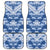 Indonesia Javanese Batik Car Mats Nelson Mandela Madiba Blue - Wonder Print Shop