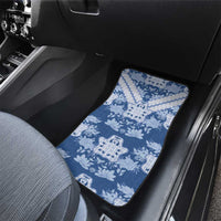 Indonesia Javanese Batik Car Mats Nelson Mandela Madiba Blue - Wonder Print Shop