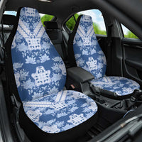 Indonesia Javanese Batik Car Seat Cover Nelson Mandela Madiba Blue - Wonder Print Shop