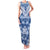 Indonesia Javanese Batik Family Matching Tank Maxi Dress and Hawaiian Shirt Nelson Mandela Madiba Blue - Wonder Print Shop