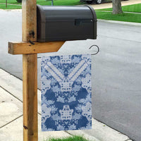 Indonesia Javanese Batik Garden Flag Nelson Mandela Madiba Blue - Wonder Print Shop