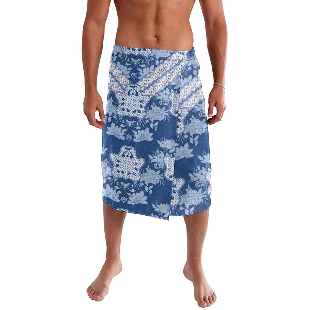 Indonesia Javanese Batik Lavalava Nelson Mandela Madiba Blue - Wonder Print Shop