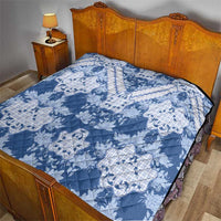 Indonesia Javanese Batik Quilt Nelson Mandela Madiba Blue - Wonder Print Shop