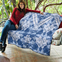 Indonesia Javanese Batik Quilt Nelson Mandela Madiba Blue - Wonder Print Shop