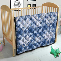 Indonesia Javanese Batik Quilt Nelson Mandela Madiba Blue - Wonder Print Shop