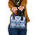 Indonesia Javanese Batik Shoulder Handbag Nelson Mandela Madiba Blue - Wonder Print Shop