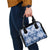 Indonesia Javanese Batik Shoulder Handbag Nelson Mandela Madiba Blue - Wonder Print Shop