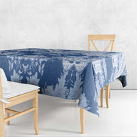 Indonesia Javanese Batik Tablecloth Nelson Mandela Madiba Blue - Wonder Print Shop