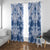 Indonesia Javanese Batik Window Curtain Nelson Mandela Madiba Blue - Wonder Print Shop