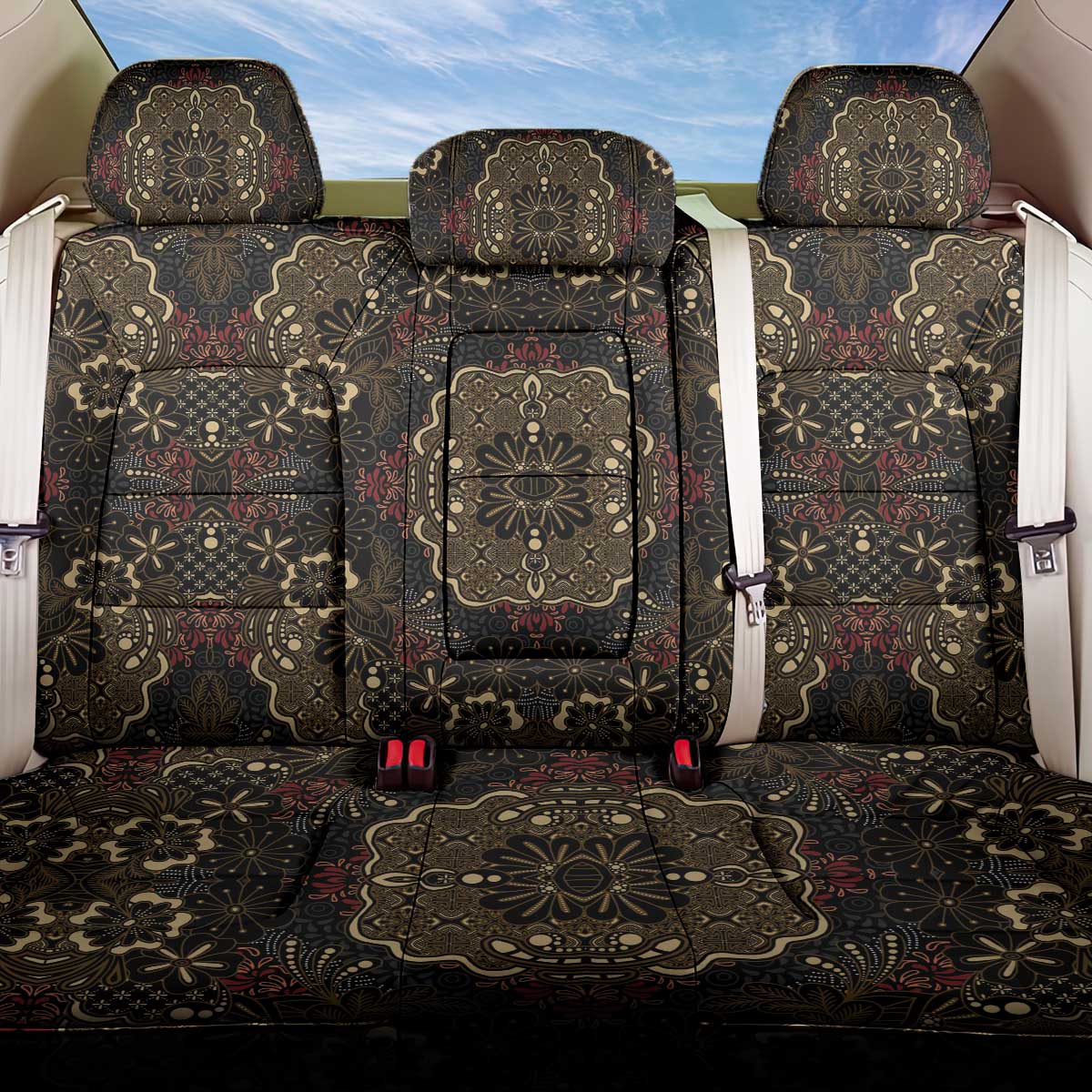 Indonesia Javanese Batik Back Car Seat Cover Nelson Mandela Madiba Vintage Style - Wonder Print Shop