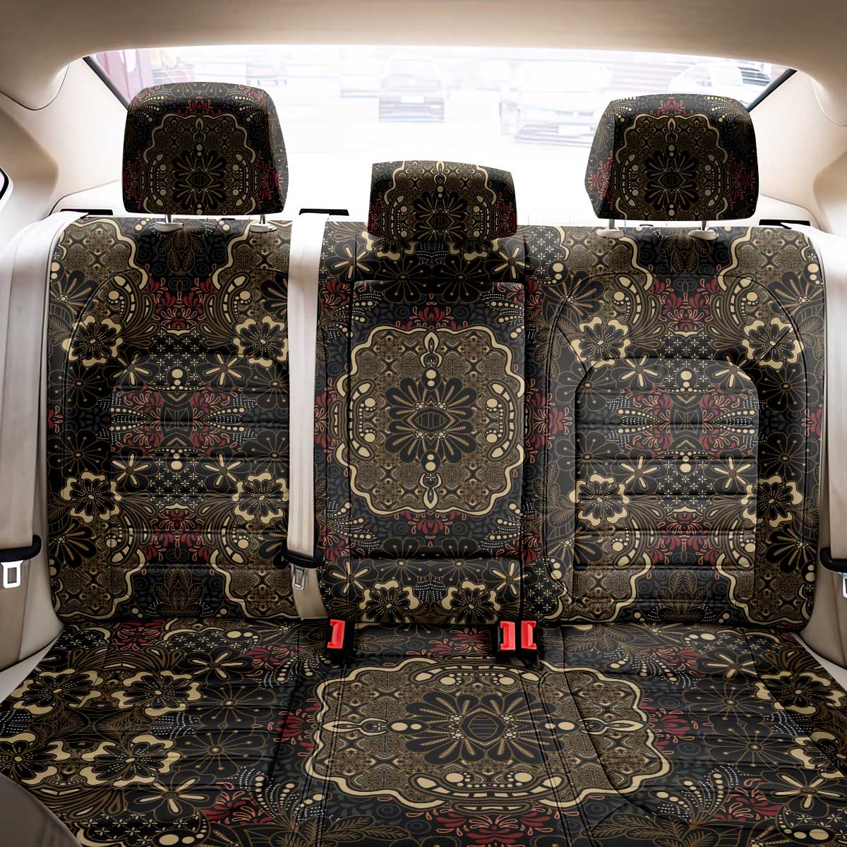 Indonesia Javanese Batik Back Car Seat Cover Nelson Mandela Madiba Vintage Style - Wonder Print Shop