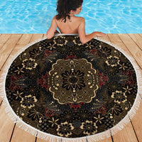 Indonesia Javanese Batik Beach Blanket Nelson Mandela Madiba Vintage Style - Wonder Print Shop