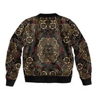 Indonesia Javanese Batik Bomber Jacket Nelson Mandela Madiba Vintage Style - Wonder Print Shop