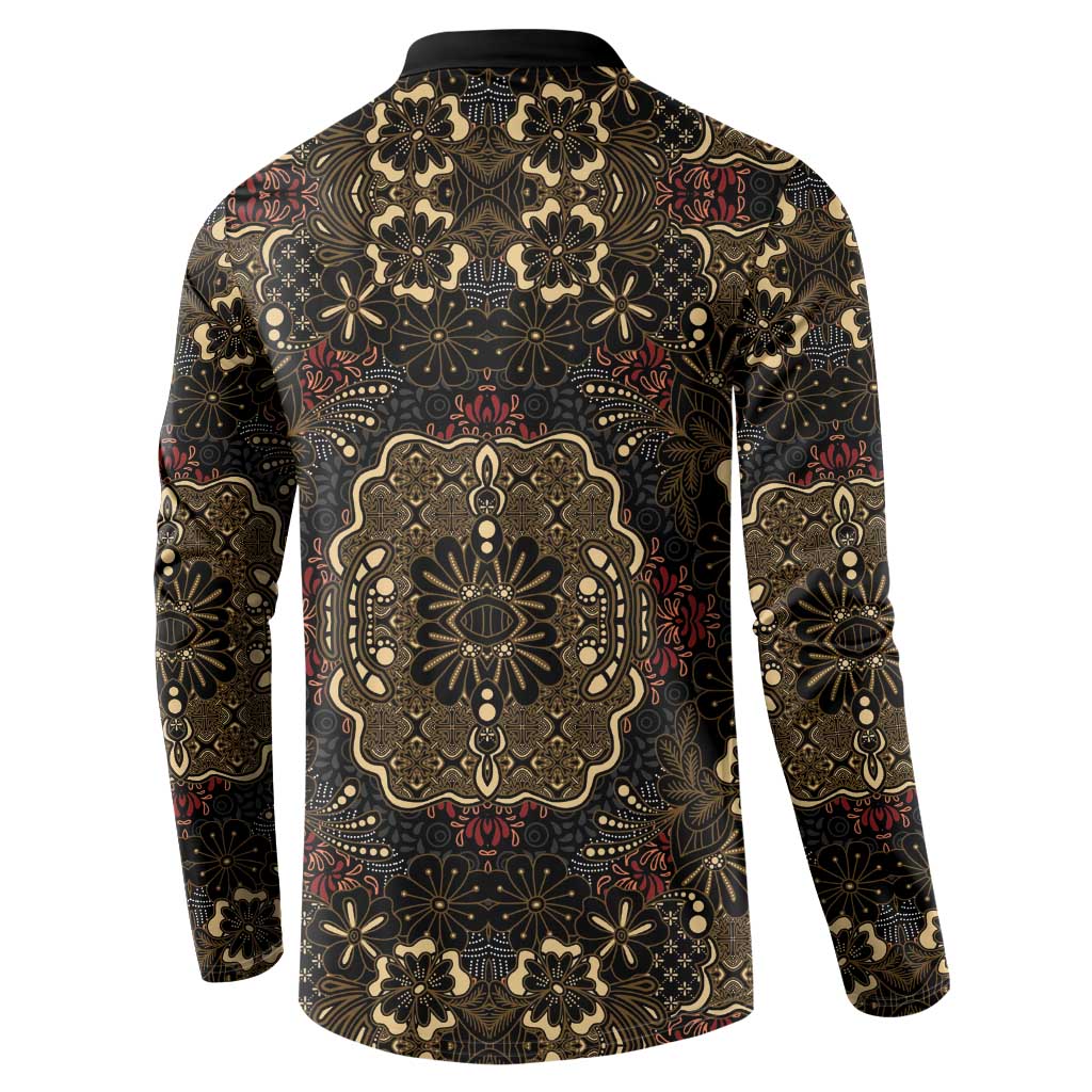 Indonesia Javanese Batik Button Sweatshirt Nelson Mandela Madiba Vintage Style - Wonder Print Shop