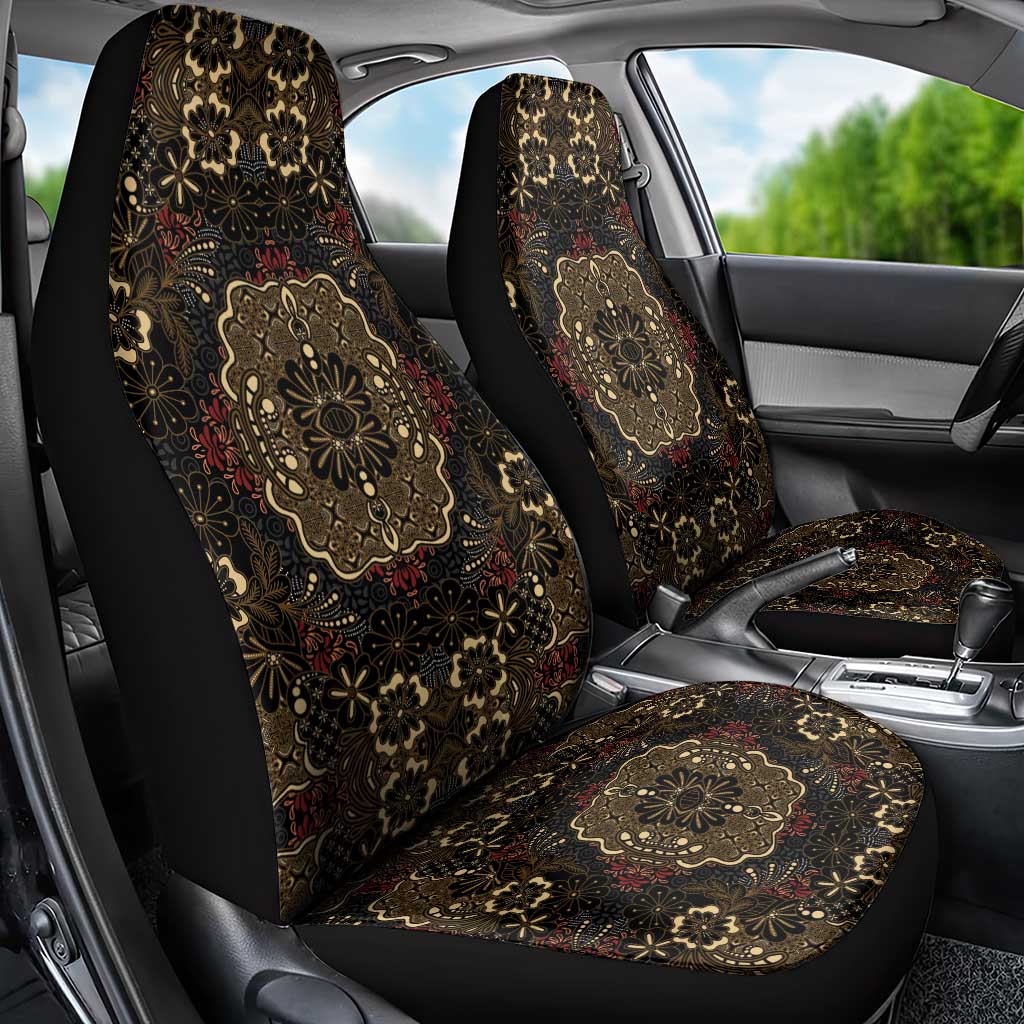 Indonesia Javanese Batik Car Seat Cover Nelson Mandela Madiba Vintage Style - Wonder Print Shop