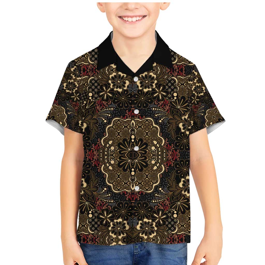 Indonesia Javanese Batik Family Matching Mermaid Dress and Hawaiian Shirt Nelson Mandela Madiba Vintage Style - Wonder Print Shop