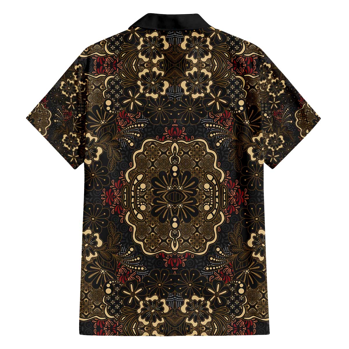 Indonesia Javanese Batik Family Matching Off The Shoulder Long Sleeve Dress and Hawaiian Shirt Nelson Mandela Madiba Vintage Style - Wonder Print Shop