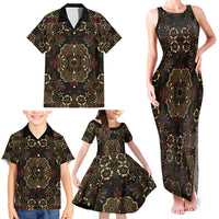 Indonesia Javanese Batik Family Matching Tank Maxi Dress and Hawaiian Shirt Nelson Mandela Madiba Vintage Style - Wonder Print Shop