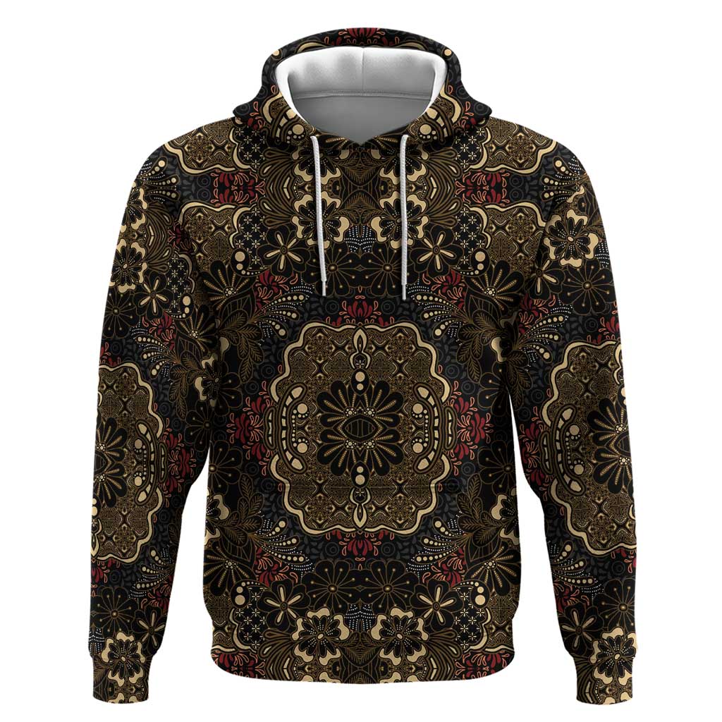 Indonesia Javanese Batik Hoodie Nelson Mandela Madiba Vintage Style - Wonder Print Shop