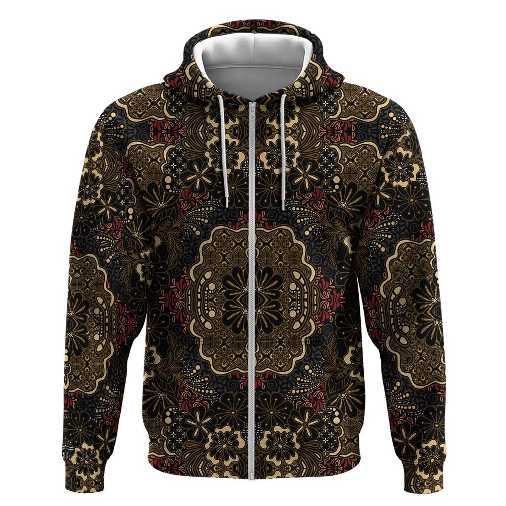 Indonesia Javanese Batik Hoodie Nelson Mandela Madiba Vintage Style - Wonder Print Shop