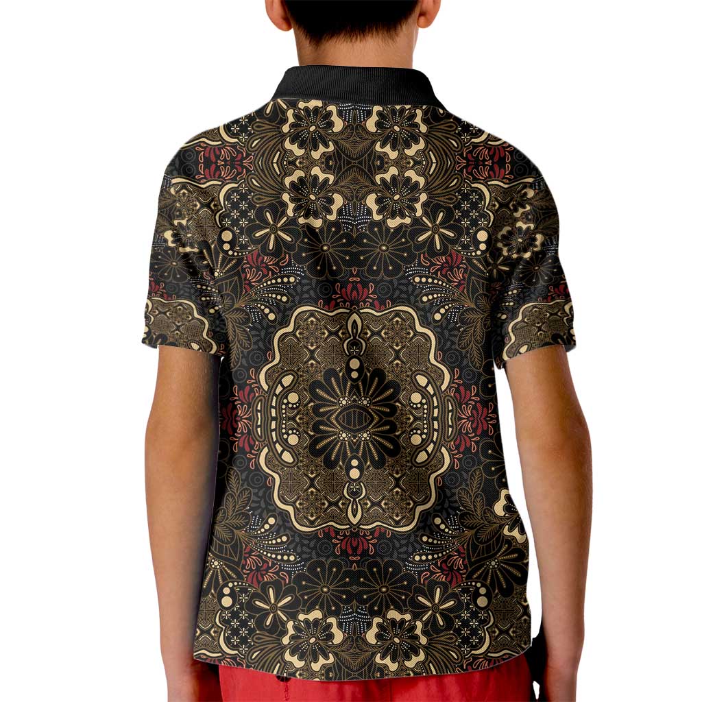 Indonesia Javanese Batik Kid Polo Shirt Nelson Mandela Madiba Vintage Style - Wonder Print Shop