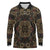 Indonesia Javanese Batik Long Sleeve Polo Shirt Nelson Mandela Madiba Vintage Style - Wonder Print Shop