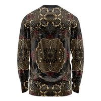 Indonesia Javanese Batik Long Sleeve Shirt Nelson Mandela Madiba Vintage Style - Wonder Print Shop