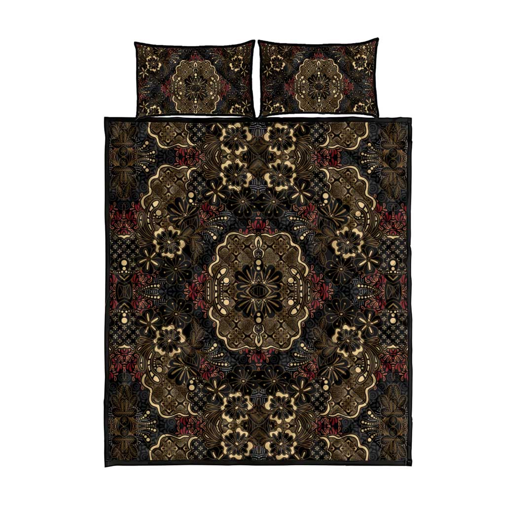 Indonesia Javanese Batik Quilt Bed Set Nelson Mandela Madiba Vintage Style - Wonder Print Shop
