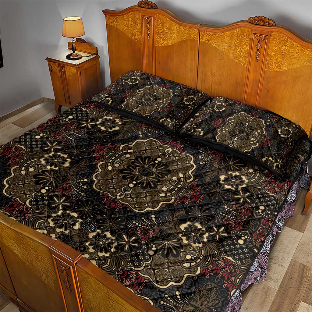 Indonesia Javanese Batik Quilt Bed Set Nelson Mandela Madiba Vintage Style - Wonder Print Shop