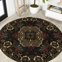 Indonesia Javanese Batik Round Carpet Nelson Mandela Madiba Vintage Style - Wonder Print Shop