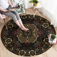 Indonesia Javanese Batik Round Carpet Nelson Mandela Madiba Vintage Style - Wonder Print Shop