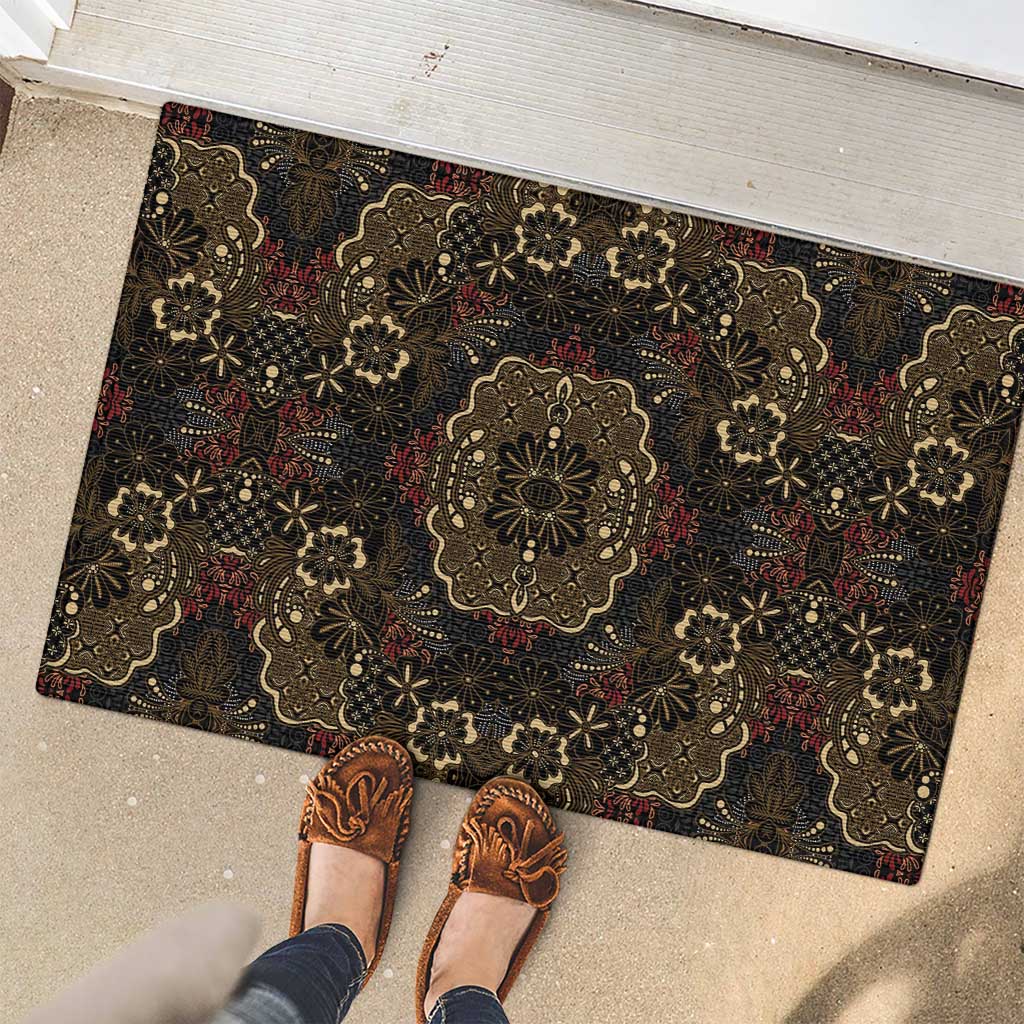 Indonesia Javanese Batik Rubber Doormat Nelson Mandela Madiba Vintage Style - Wonder Print Shop