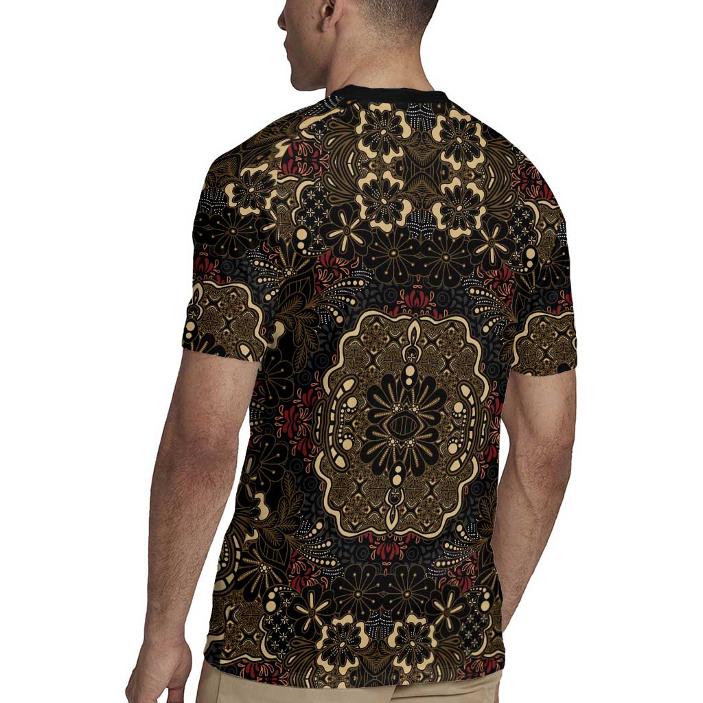 Indonesia Javanese Batik Rugby Jersey Nelson Mandela Madiba Vintage Style - Wonder Print Shop