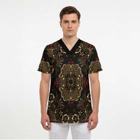 Indonesia Javanese Batik Scrub Top Nelson Mandela Madiba Vintage Style - Wonder Print Shop