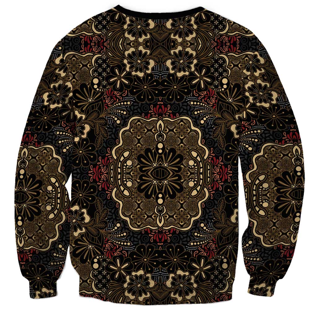 Indonesia Javanese Batik Sweatshirt Nelson Mandela Madiba Vintage Style - Wonder Print Shop