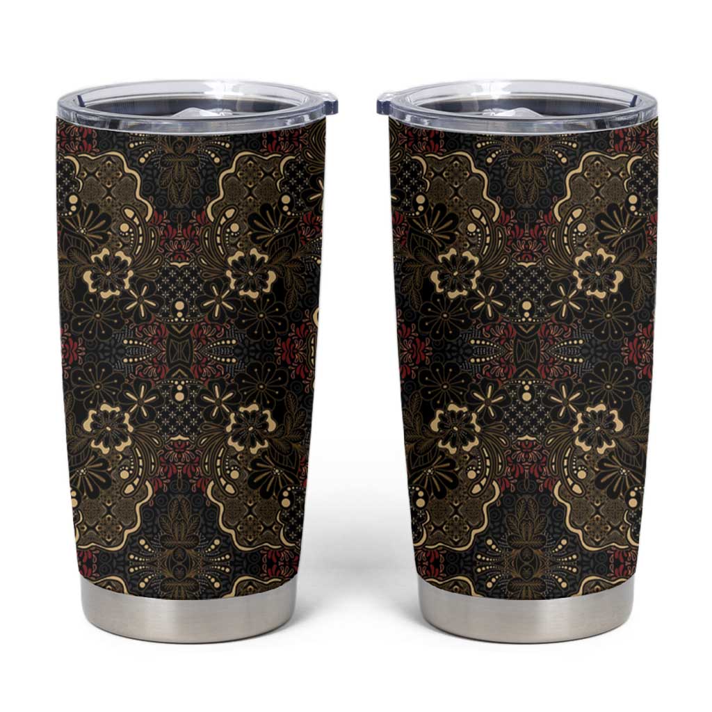 Indonesia Javanese Batik Tumbler Cup Nelson Mandela Madiba Vintage Style - Wonder Print Shop