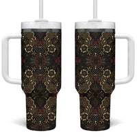 Indonesia Javanese Batik Tumbler With Handle Nelson Mandela Madiba Vintage Style - Wonder Print Shop