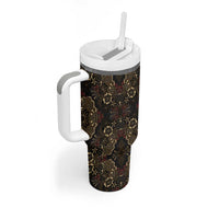 Indonesia Javanese Batik Tumbler With Handle Nelson Mandela Madiba Vintage Style - Wonder Print Shop