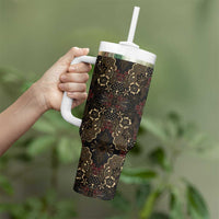 Indonesia Javanese Batik Tumbler With Handle Nelson Mandela Madiba Vintage Style - Wonder Print Shop