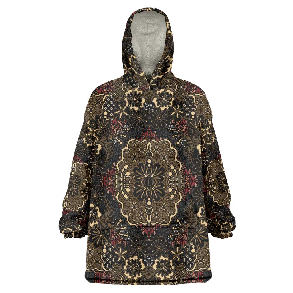 Indonesia Javanese Batik Wearable Blanket Hoodie Nelson Mandela Madiba Vintage Style - Wonder Print Shop