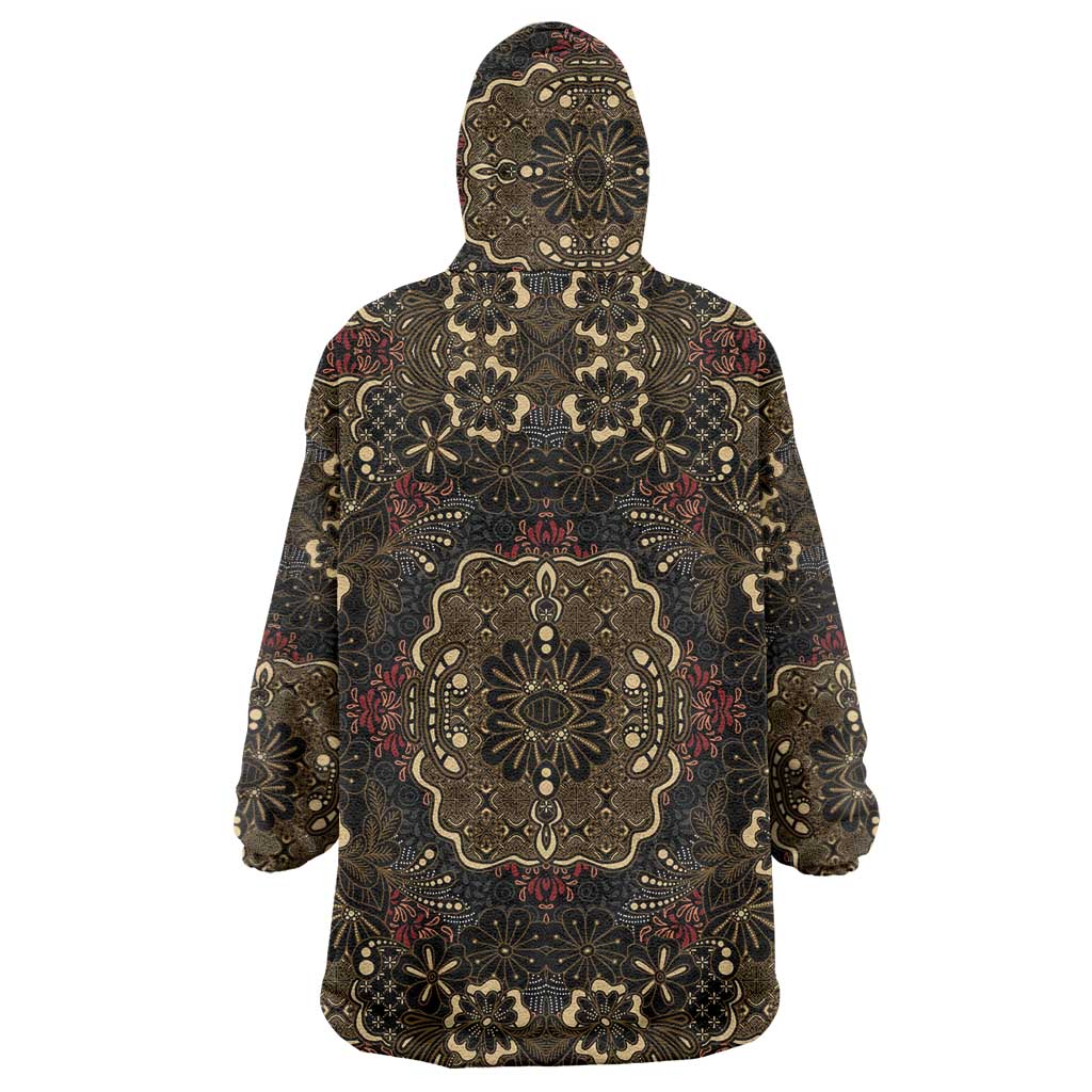 Indonesia Javanese Batik Wearable Blanket Hoodie Nelson Mandela Madiba Vintage Style - Wonder Print Shop