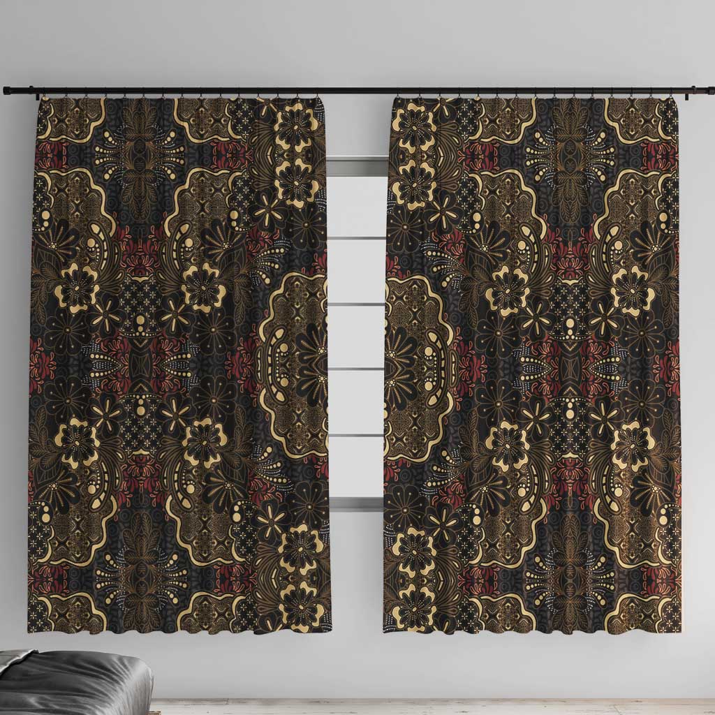 Indonesia Javanese Batik Window Curtain Nelson Mandela Madiba Vintage Style - Wonder Print Shop
