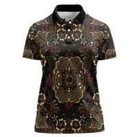 Indonesia Javanese Batik Women Polo Shirt Nelson Mandela Madiba Vintage Style - Wonder Print Shop