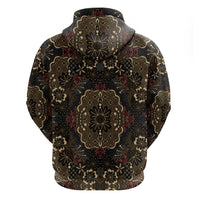 Indonesia Javanese Batik Zip Hoodie Nelson Mandela Madiba Vintage Style - Wonder Print Shop
