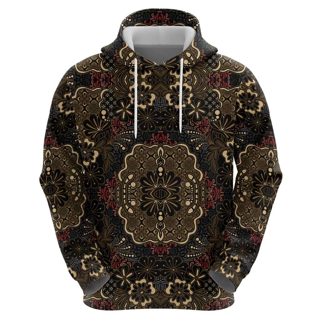 Indonesia Javanese Batik Zip Hoodie Nelson Mandela Madiba Vintage Style - Wonder Print Shop